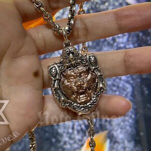 กรอบตลับเงินแท้ เหรียญหน้าเสือหลวงพ่อเปิ่น รุ่น มหาอำนาจ Sterling Silver 925 NSSV2867