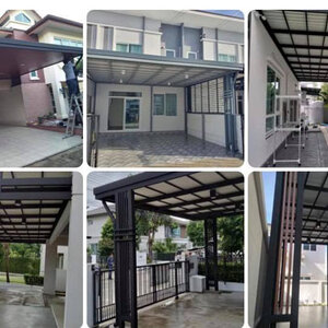 ต่อเติมครัวหลังบ้านราคา โทร 090-8944938 ประตูรั้วบ้านสแตนเลส โครงหลังคา ต่อเติมครัวหลังบ้าน ช่างบิ้วอิน หลังคากัน