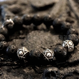 ลาวา มิกซ์หมุดเงินแท้ดาวหกแฉก สลับ 3 เม็ด Star of David NSSD1570