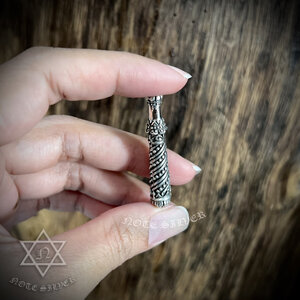 กระบองเงินแท้ กระบองเท้าเวสสุวรรณ ใหญ่ Sterling Silver 925 NSBD3070