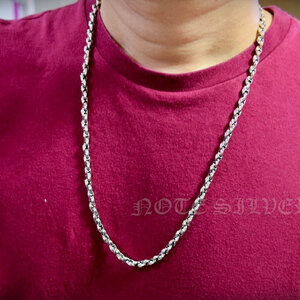 สร้อยเงินแท้ ลาย Infinity Size M (งานตัน) 26" Sterling Silver 925 NSNL3463