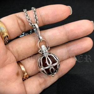 จี้กระเช้าใส่หินเงินแท้ Sterling Silver 925 NSPD2403