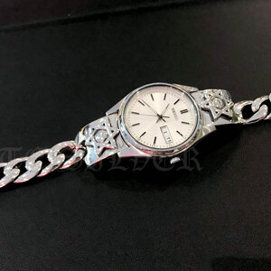 สายนาฬิกาเงินแท้ ลายดาวหกแฉก Star Of David Watchband Sterling Silver 925 NSWB1761