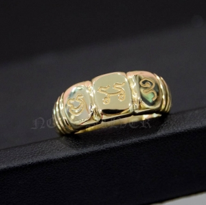 แหวน มะ อะ อุ ทองคำแท้ 18K Gold NSYG1918