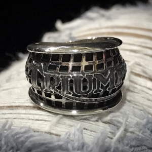 แหวนเงินแท้ ไบค์เกอร์ Sterling Silver 925 NSRG1704