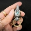 พวงกุญแจรูปหัวมังกร Sterling Silver 925 NSPD2252