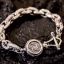 ข้อมือเงินแท้ลายโซ่ตัน T-Bar Star of David Sterling Silver 925 NSBL1270