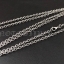 สร้อยเงินแท้ ลายคชกริต Size SS รมดำ ตะขอแบบดั้งเดิม 26" Sterling Silver 925 NSNL1337