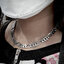 สร้อยคอเงินแท้ ลายเลสเรียบสลับลายเรยบยืด หน้ากว้าง 10mm ความยาว 20" Sterling Silver 925 NSNL3109