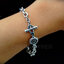 สร้อยข้อมือลายฮาร์เลย์ Sterling Silver 925 ตะขอ Star of David T-Bar NSBL2586