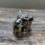 แหวนเงินแท้ เสือเขี้ยวดาบฝังตากาเนต Sterling Silver 925 NSRG963
