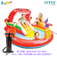 Intex Happy Dino Play Center 1.96x1.70x1.07 cm no.57163 + Double Quick III-S Air Pump