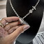 กรอบพระสไตล์หลุยส์ พร้อมพระ องค์สีขาว พิมพ์สมเด็จวัดปากน้ำ แท้ Sterling Silver925 NSSV948