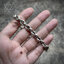 สร้อยข้อมือเงินแท้ ลายข้อกระดูก Bone Bracelet Sterling Silver 925 NSBL3086