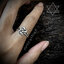 แหวนลายถักตะกร้อ ลายเส้นใหญ่หนา ลายคมสวย Sterling Silver 925 NSRG2983
