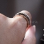 แหวนพิ้งโกลแท้ ฝังเพชร 18 เม็ด 18K Pink/Rose Gold NSPG1756