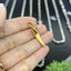 เลี่ยมจับห่วง ทอง 18K งาช้างแกะทรงเขี้ยว Gold