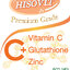 Hisovit Vitamin C Plus Glutathione and zinc วิตามินซี พลัส กลูต้าและซิงค์ 600 มก. 30 Veggie Capsules