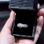 แหวนทองคำขาวแท้ White Gold 18 K เพชรแท้เรียง 7 เม็ด NSGD1754