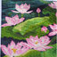 bua-1017 *สินค้าหมด* ชุดปักครอสติช ลายบึงบัวหลวง (ปักเต็มผืนผ้า ไม่มีเดินเส้น ผ้า11CTพิมพ์ลาย ปัก 3 เส้นเล็ก) ขนาด 100*60 ซม.ผ้าครอสติช 11CTพิมพ์ลายปักบนผ้า ไหมคอตตอน 28 สี ผังลาย เข็ม
