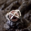 แหวนเงินแท้ กอธิกฝังพลอยคัดไซส์ สีแดง Ring 925 NSRG1414