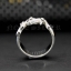 แหวนอักษรคู่รัก ทองคำขาวแท้ 9K White Gold NSWG1979