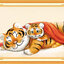 tiger-1100 *สินค้าหมด* ชุดปักครอสติช ลายเสือแม่ลูก (ปักเต็มผืนผ้า ไม่มีเดินเส้น ปักครั้งละ 3 เส้นเล็ก) ขนาด 56*41 ซม.ผ้าครอสติช 11CTพิมพ์ลายปักบนผ้า ไหมคอตตอน 22 สี ผังลาย เข็ม