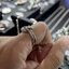 แหวนลายถักตะกร้อ ลายเส้นใหญ่หนา ลายคมสวย Sterling Silver 925 NSRG2983