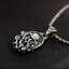 จี้เงินแท้ ลายกราฟฟิกไฟหุ้มกระโหลก Sterling Silver 925 NSPD2671