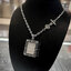 กรอบพระสไตล์หลุยส์ พร้อมพระ องค์สีขาว พิมพ์สมเด็จวัดปากน้ำ แท้ Sterling Silver925 NSSV948