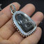 เลี่ยมกรอบเงินแท้ จับแว็กขอบเหลี่ยมเพิ่มไข่ปลารอบกรอบ (หูกระต่ายแบบพิเศษ) Sterling Silver 925 NSSV2809