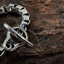 สร้อยข้อมือเงินแท้ลายกล่อง อิตาลี รมดำ Star of David T-Bar Sterling Silver 925 NSBL2587