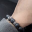 ข้อมือหินลาวา 10mm ชาร์มหัวสิงโต คั่นโดนัดเฟลอร์ดาลีส์ Sterling Silver 925 NSSV2766