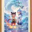 nezha-1001 *สินค้าหมด* ชุดปักครอสติช ลายนาจา เกิดอีกครั้งก็ยังเทพ (ปักเต็มผืนผ้า ไม่มีเดินเส้น ผ้า11CTพิมพ์ลาย ปัก 3 เส้นเล็ก) ขนาด 50*70 ซม.ผ้าครอสติช 11CTพิมพ์ลายปักบนผ้า ไหมคอตตอน 30 สี ผังลาย เข็ม