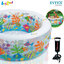 Intex Aquarium Pool 1.52x1.52x0.56 m. no.58480 + Double Quick I Air Pump