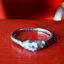 แหวนคู่แต่งงาน ฝังเพชรและทองคำขาวแท้ 18K White Gold NSRG2552