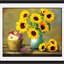 sunflower-2014 *พร้อมส่ง* ชุดภาพติดคริสตัลกลม ลายแจกันดอกทานตะวัน (งานติดเต็มภาพ) ขนาด 50*40 ซม.ผ้าแคนวาสลงผังลายเต็ม คริสตัลกลม 30 สี อุปกรณ์ครบชุด