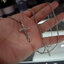 จี้กางเขนเงินแท้ สไตล์เรียบหรู Sterling Silver 925 NSPD2743