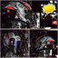 หมวกกันน็อค REAL รุ่น Falcon ลาย Robotech สี ดำ-เทา