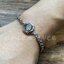 เลี่ยมกรอบ นะโม แบบไข่ปลา สร้อยข้อมือลายโซ่อักษร Sterling Silver 925 NSSV2870