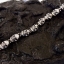 สร้อยข้อมือเงินแท้ หัวกะโหลกหน้าโหด Sterling Silver 925 NSSK1384