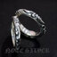 แหวนเงินแท้ ทรงกลมลายกราฟฟิก Sterling Silver NSRG NSRG2693