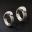 แหวนเงินแท้ ลายงูกินหาง ดวงตาฝังพลอย (รุ่นใหญ่ 8mm) Ouroboros Sterling Silver 925 NSRG2709