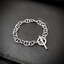 สร้อยข้อมือเงินแท้ลายอิตาลีห้อยจี้แม่กุญแจ Sterling Silver 925 NSBL2832