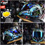 หมวกกันน็อค REAL รุ่น Falcon ลาย ICON สี ฟ้า