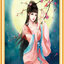 lady-1107 *สินค้าหมด* ชุดปักครอสติช ลายสาวงามใต้เงาจันทร์ (งานปักเต็มลาย ไม่มีเดินเส้น ปักครั้งละ 3 เส้นเล็ก) ขนาด 50*68 ซม.ผ้าครอสติช 11CTพิมพ์ลายปักบนผ้า ไหมคอตตอน 41 สี ผังลาย เข็ม