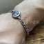 เลี่ยมกรอบ นะโม แบบไข่ปลา สร้อยข้อมือลายโซ่อักษร Sterling Silver 925 NSSV2870