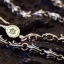 สร้อยคอเงินแท้ ลายดอกเฟลอร์เดอลีส์ Fleur De Lis ตะขอ David Star 26-28" NSNL1187