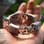 ข้อมือเงินแท้พี่สิงห์ Chinese guardian lions. 925 Sterling Silver Bracelet. NSBL1263
