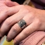 แหวน เฟลอร์เดอลีส์ ฝังนิล Sterling Silver NSRG1630